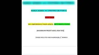 2March Nifty Options Butterfly Strategy (Low Risk) Sg.3