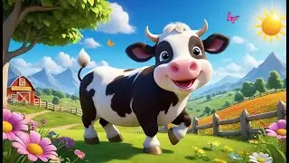 Baby Moo Moo Dancing | Fun Farm Dance Song for Kids | Sing-Along with the Dancing Cow
