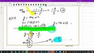 Coordinate Geometry Past Papers (IGCSE 0580)