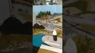 Northbound Train Through Alpena #modelrailroader #railway #modelrailroads #modelrailroad #modelrail