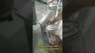 Easy-to-Use Sealing Solution: Semi-Automatic Machine for Plastic Cans #short #cansealer