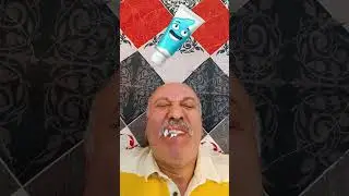 Toothpaste eating challenge 😜😁#shorts #funny