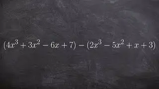 Learning to subtract two polynomials with multiple terms
