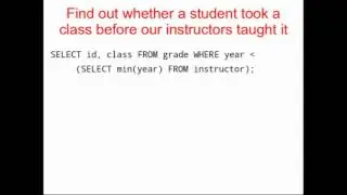 SQL Sub selects