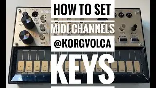 Tutorial Korg Volca Keys  - How to set MIDI channels