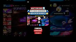 New Gojo Bundle in Free Fire 🔥 Free Fire X Jujutsu Kaisen Gojo Satoru Bundle Spin & Review