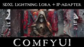 ComfyUI AI: create artistic images without using artist names;  SDXL Lightning Lora + IP adapter