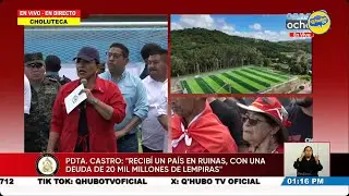 EN VIVO XIOAMARA CASTRO INAUGURA CANCHA #81 EN SAN MARCOS DE COL&Oacute;N, CHOLUTECA.
