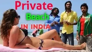 Private beach in goa 😍 russian 