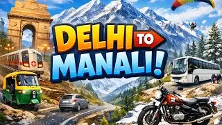Journey From Delhi to manali l Solo Trip l By Bus