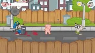 Piggy fight!