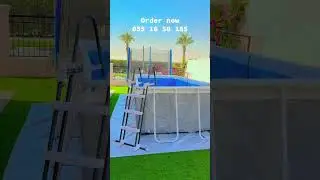 Intex prism frame pool 488 cm 244 cm 107 cm 🇦🇪00971551650185