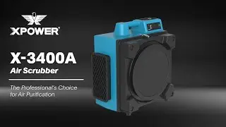 XPOWER X-3400A Professional 3-Stage HEPA Air Scrubber