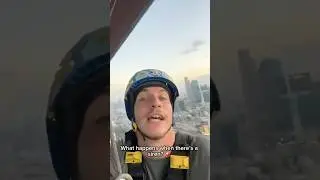 Israeli Window Washers STRANDED As Rocket Siren Blasts. Make The Best of It. #israel