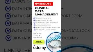 Certification Course in Clinical Data Management #datamanagement #clinicaldatamanagement #ai #data