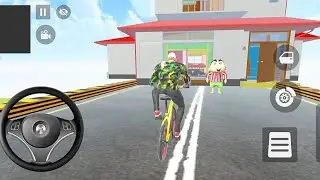 Frenklin Pass Mega Ramp To Reach Raju Home🤩 Indian theft aura simulator game