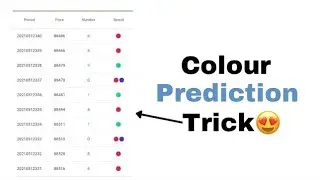 Colour Prediction Tricks | cooe working tricks | colour Prediction Number Trick | fastwin best Trick