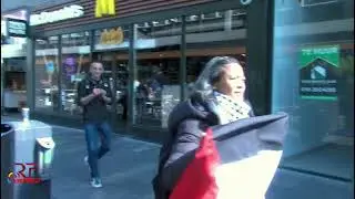 Pro-Palestinian protestmars in Rotterdam