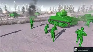 Men of War Army Men : Plastopian Wars Green Mechanized Regiment Overrun Purple Militia Line  !