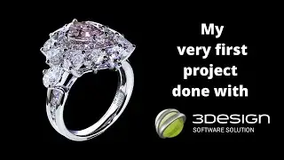 My very first attempt with the 3D jewelry design software: 3Design!