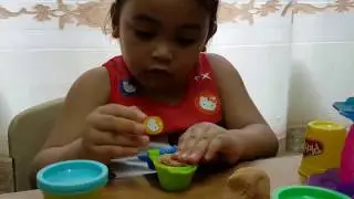 Jaeda's Play-Doh Cupcake Tower