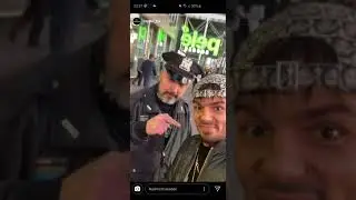 New Yorker Polizist macht Capital Bra eine Ansage (Capital Bra Instagram Story)