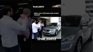 Volvo CEO test auto brake himself..😶&zwj;🌫️ #volvo #trending #viral#cars#ceo#crash #viraltrend #viralnow