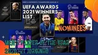 UEFA (CHAMPIONS LEAGUE) AWARDS 2020/21 WINNERS LIST ||