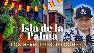 Los hermosos Balcones de la isla de la Palma Espa&ntilde;a.