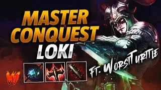 LOKI, LOS ADCS ASI MOLAN MAS ft. Worstturtle - Warchi - Smite Master Conquest