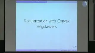 Prof. Otmar Scherzer | Regularization Theory in Infinite Dimensions and Applications to......