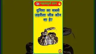 🔥50 जबरदस्त GK सवाल | 99% लोग देंगे गलत जवाब! | Hindi GK Shorts