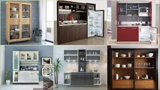 Home Glass Corner Display Cabinet Crockery unit ! Wooden Corner Cabinet Designs