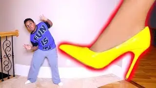 GIANT SHOE vs Small Shiloh! - Shasha Onyx Kids