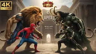 🎬  SPIDER LION 🦁 vs LOKI LION 🦁 | World Apex Arena &ndash; Roman Colosseum 2026 | 4K#WorldApexArena
