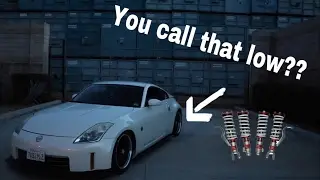 350z build begins! coilover install!