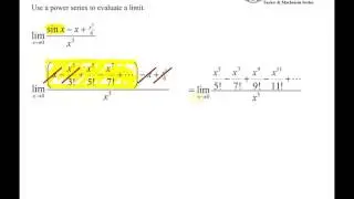 Applications of Taylor Series Part 1
