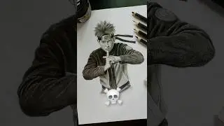 Draw Naruto in real life Drawing #shorts #drawing