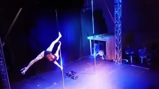 Umbrella pole dance