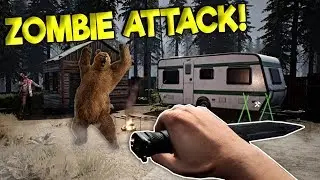 SURVIVING THE ZOMBIE APOCALYPSE & BEAR ATTACKS! - Mist Survival Gameplay - New Zombie Game!