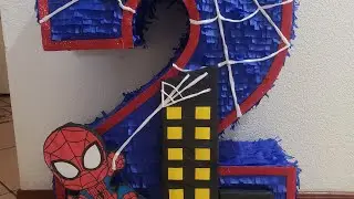 spiderman pi&ntilde;ata #numero 2 pi&ntilde;ata #number 2 spiderman pi&ntilde;ata #boy pi&ntilde;ata # pi&ntilde;ata para ni&ntilde;os
