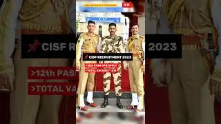 CISF Recruitment Out🔥💯 Sports Quota #ssc #exam #job