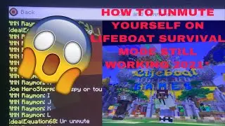 How to fix your shadow mute lifeboat survival mode (WITH PROOF) STILL WORKING 2021* NOT CLICKBAIT
