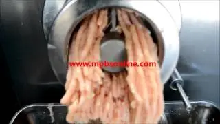 M160G Meat Grinder - Flaked Bone-In Chicken Demo - 323-268-8514