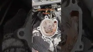 Using water caused the cooling system pump to freeze.