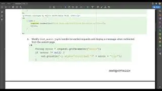 Lab 7 - JSP Parameter Handling & Request Forwarding