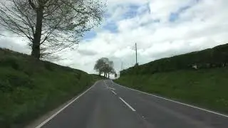 Driving On The A443 From Worcester Through Hallow To Great Witley, Worcestershire, England