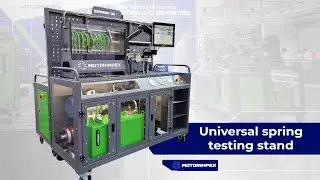 Universal spring testing stand | #hydraulics #exhibition #HannoverMesse2025