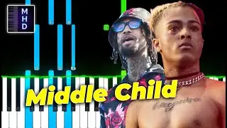 PnB Rock - Middle Child (feat. XXXTENTACION) (Piano Tutorial Easy)