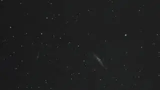 Наблюдения в телескоп TS 70ED  NGC 4631 галактика Кит, луна